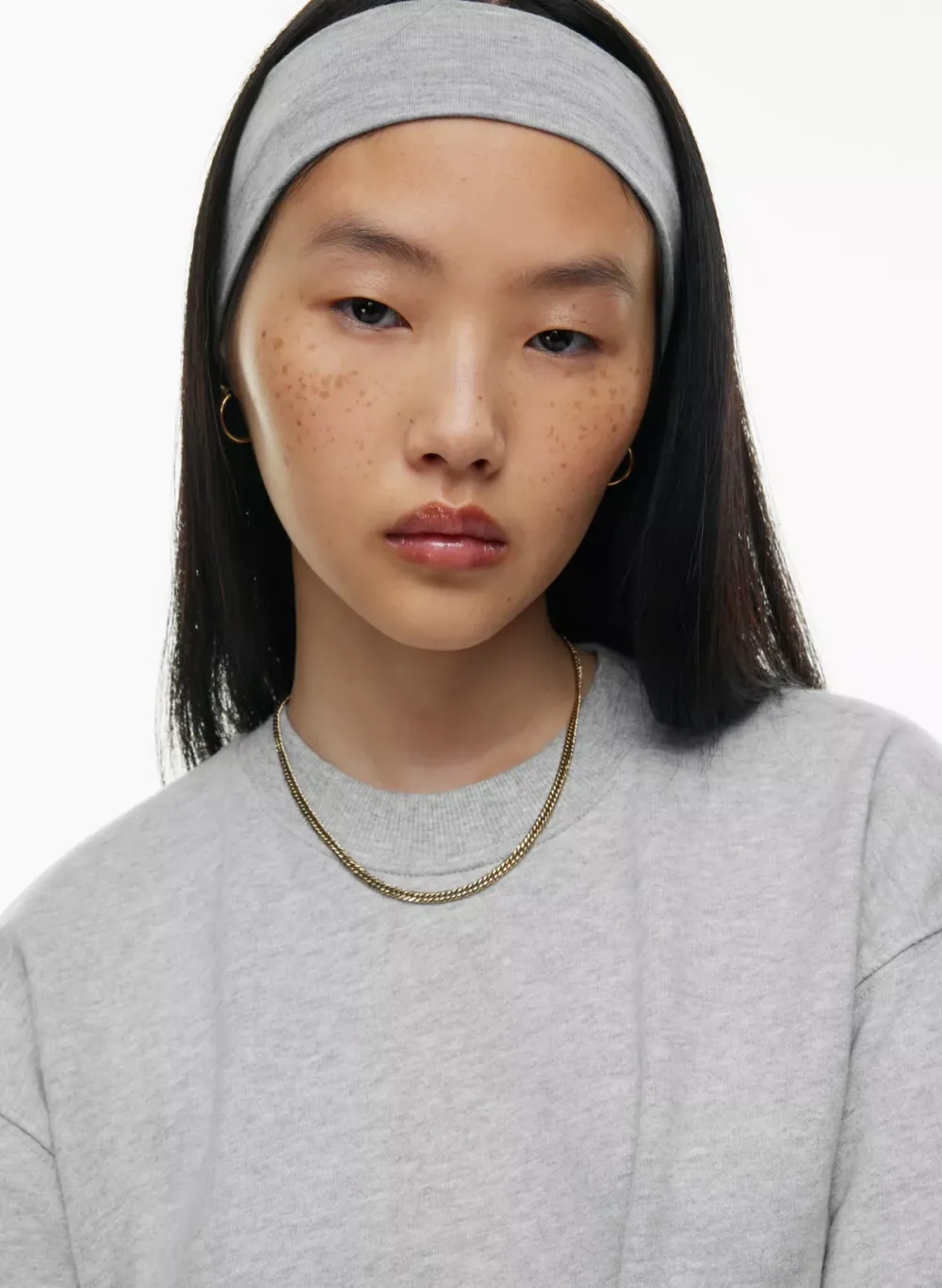 terry fleece perfect crew sweatshirt