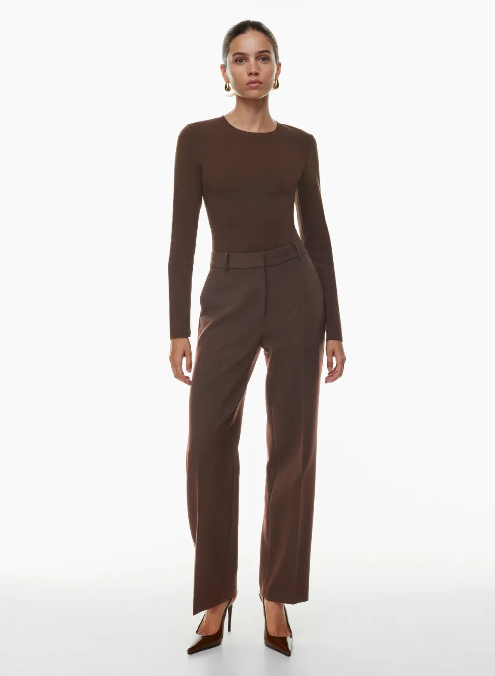 sculpt knit crew longsleeve