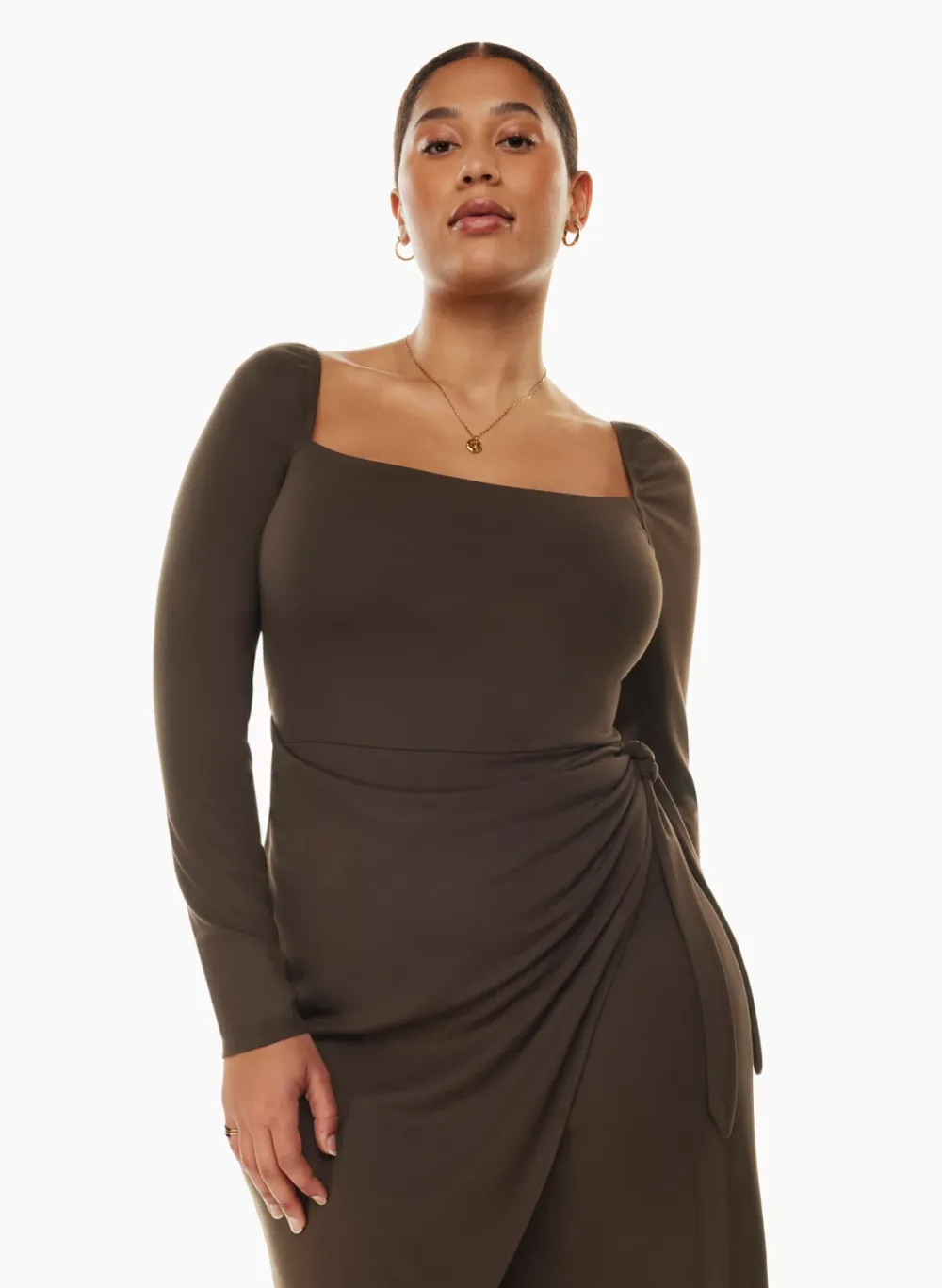 saturn longsleeve midi dress