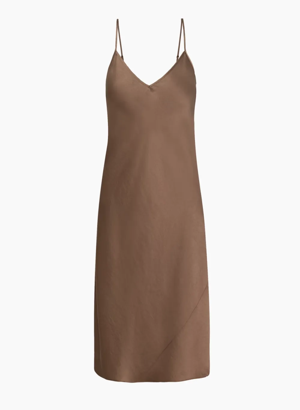 only slip satin midi dress