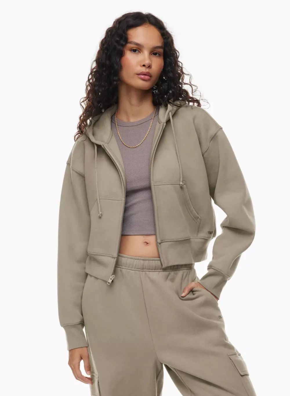 cozy fleece boyfriend boxy zip hoodie