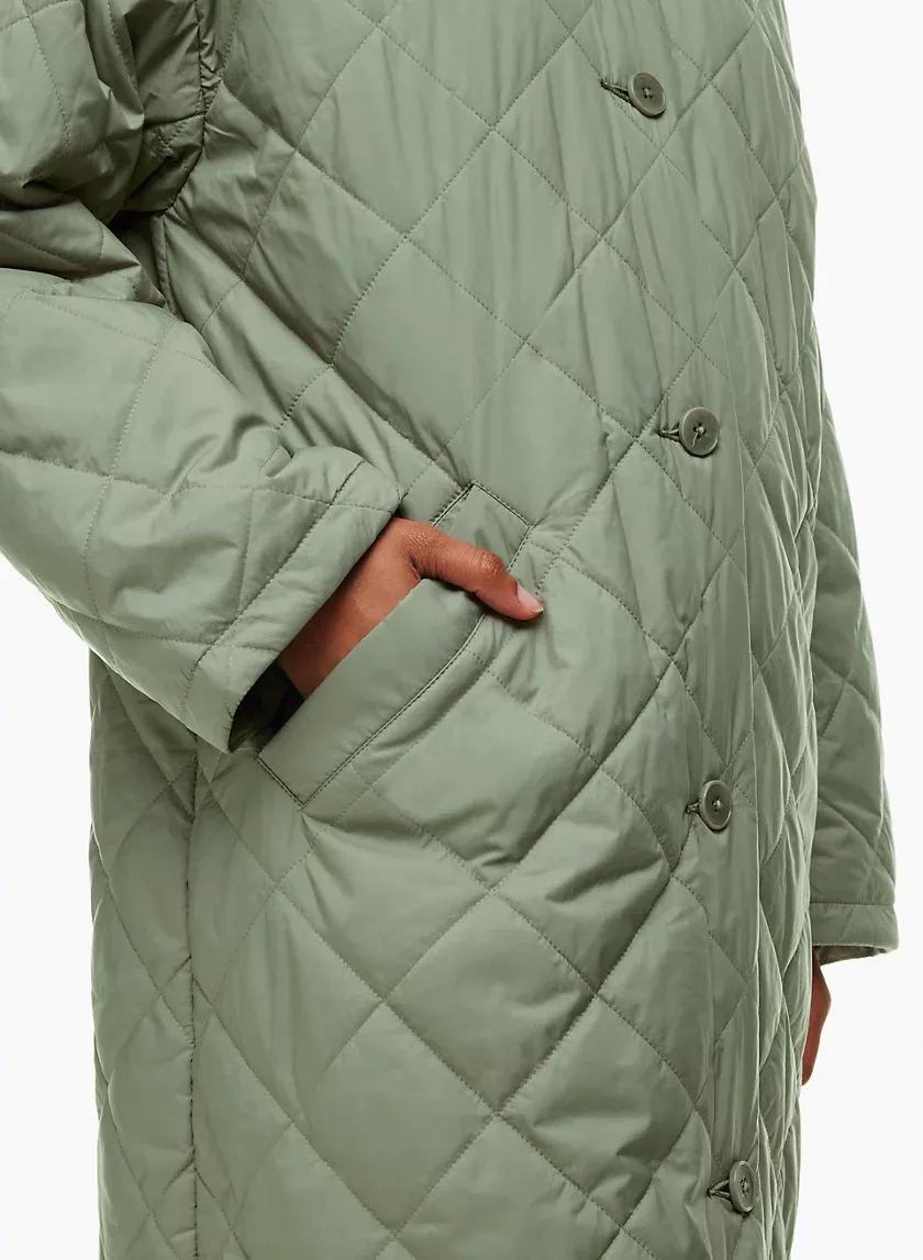 pavant quilted long jacket