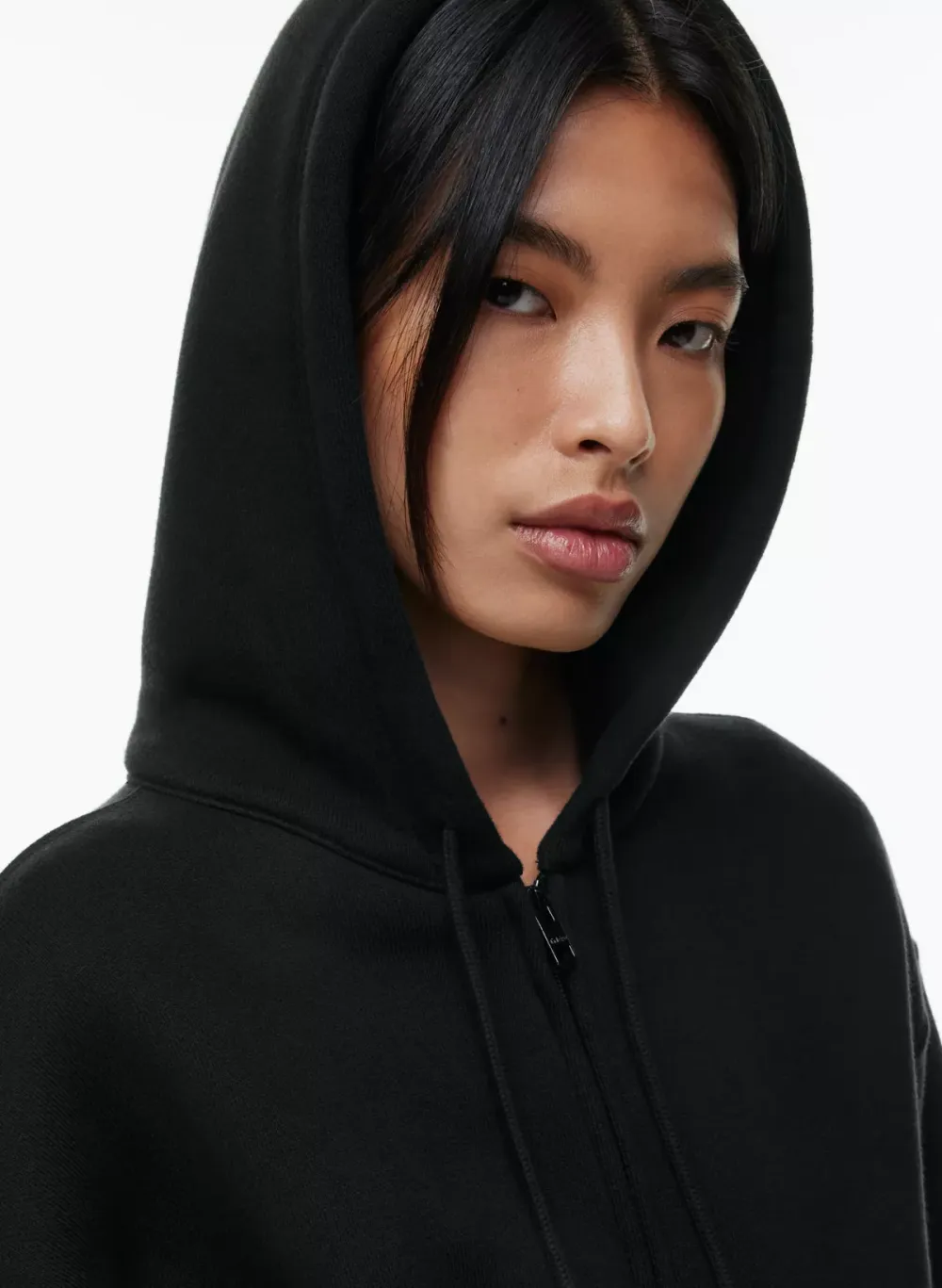bubble fleece boyfriend zip hoodie