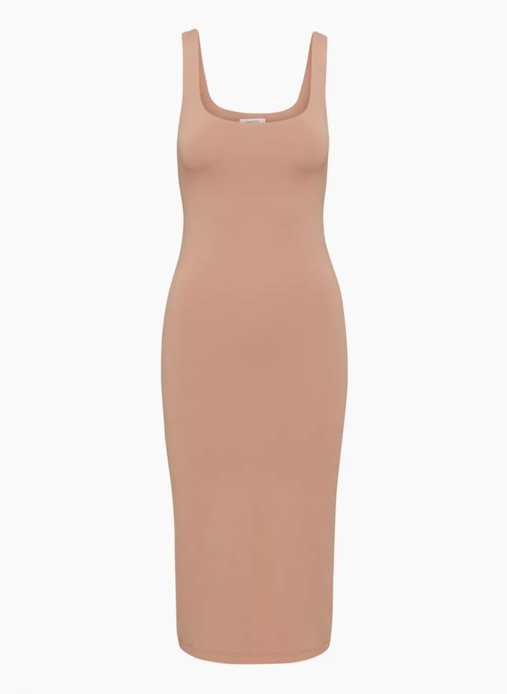 contour squareneck midi dress