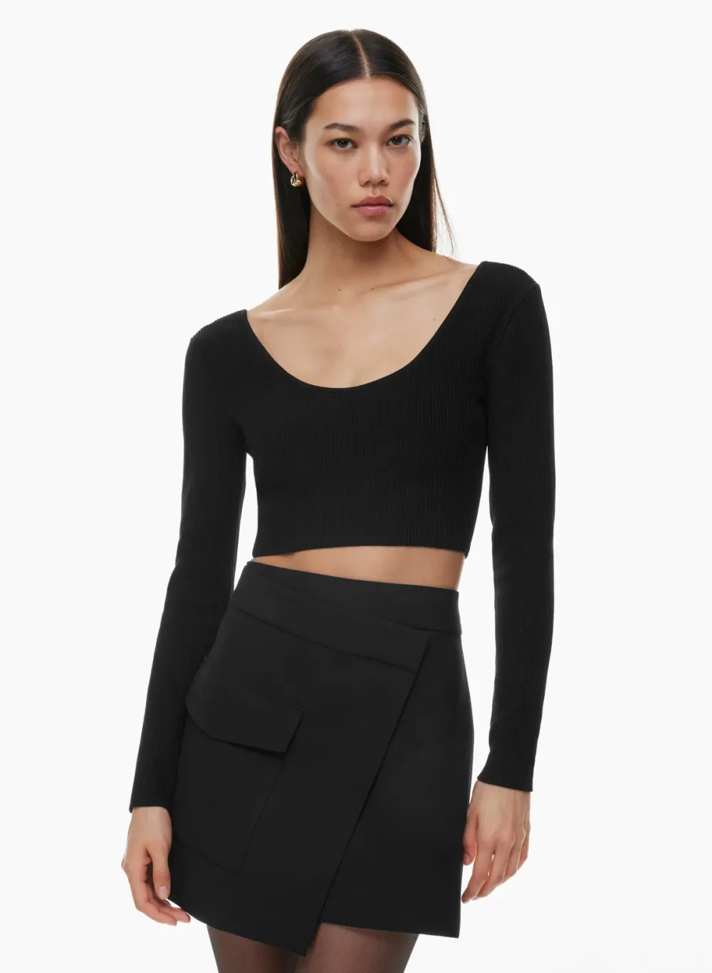 sculpt knit scoopneck longsleeve