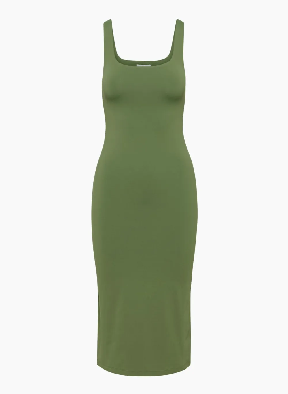 contour squareneck midi dress