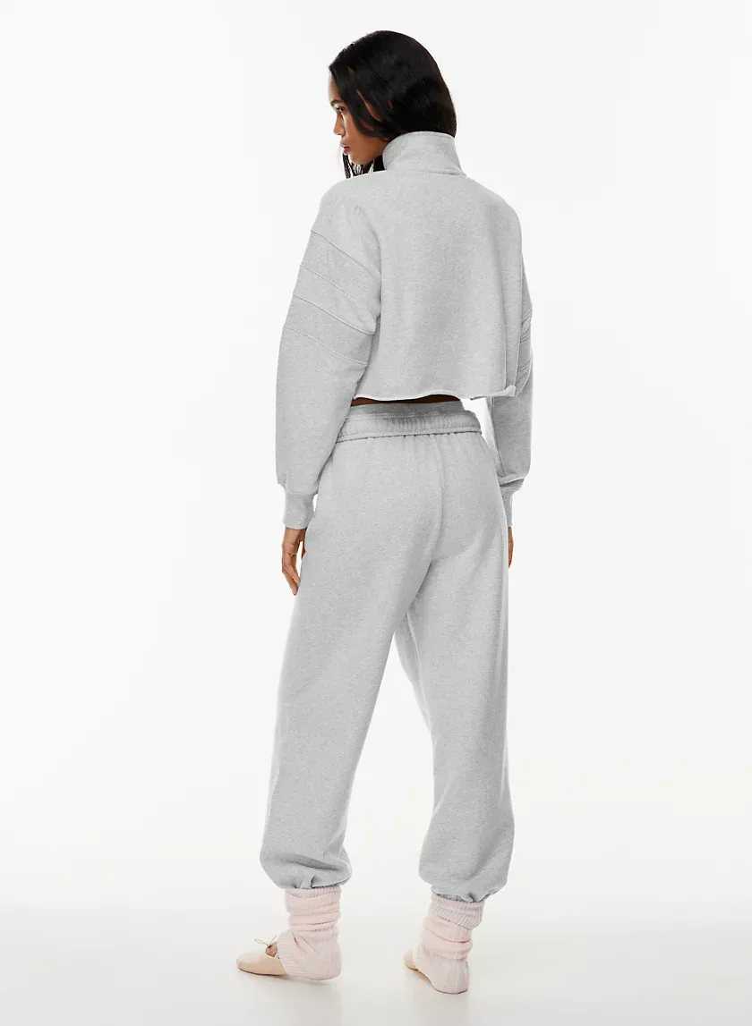 terry fleece mega 1⁄2 zip sweatshirt