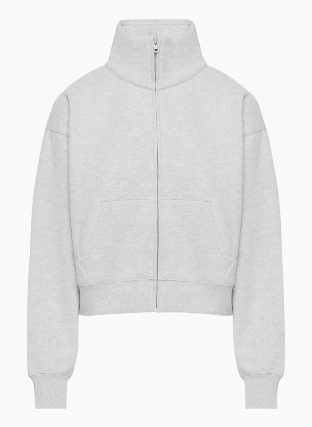 cozy fleece boyfriend boxy zip-up sweatshirt