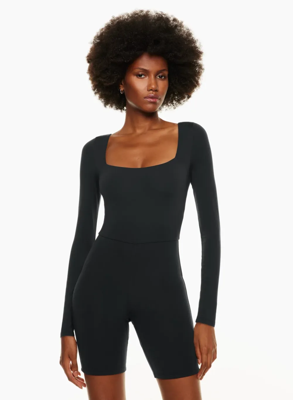 contour squareneck longsleeve romper