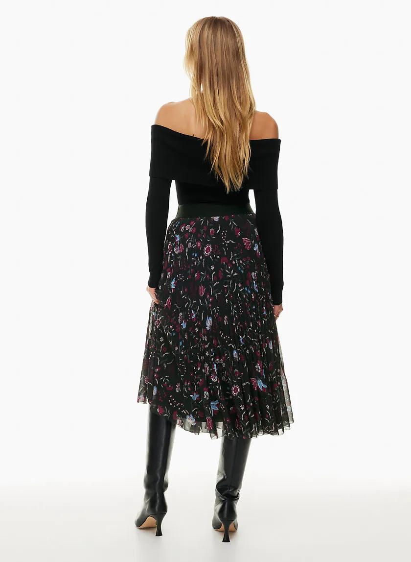 new twirl pleated skirt
