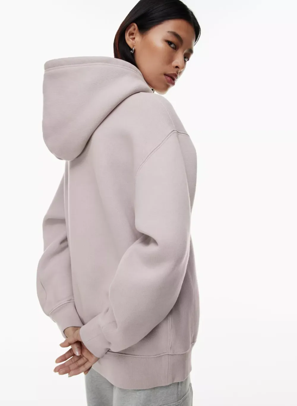 bubble fleece boyfriend hoodie