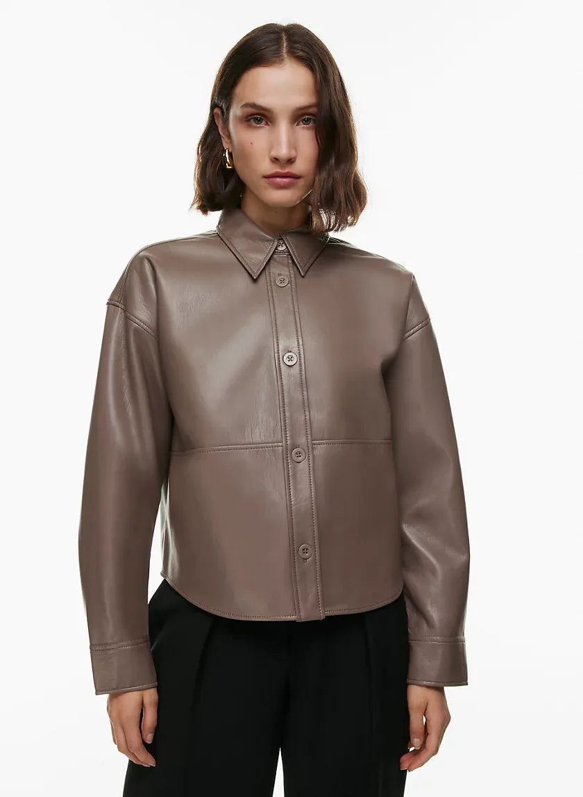 pelli hip shirt jacket