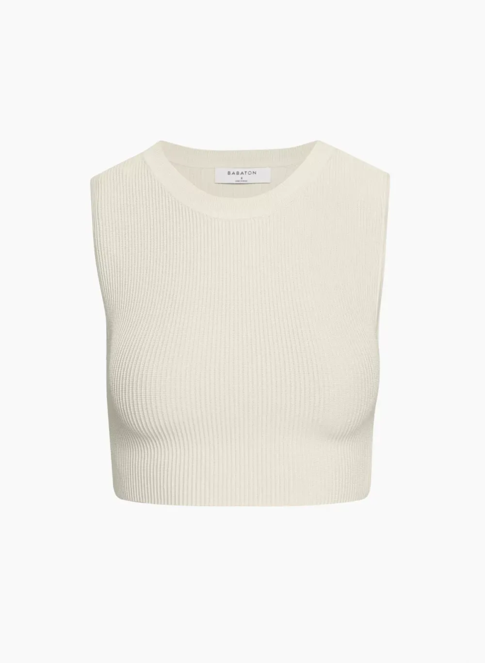 sculpt knit muscle cropped tank