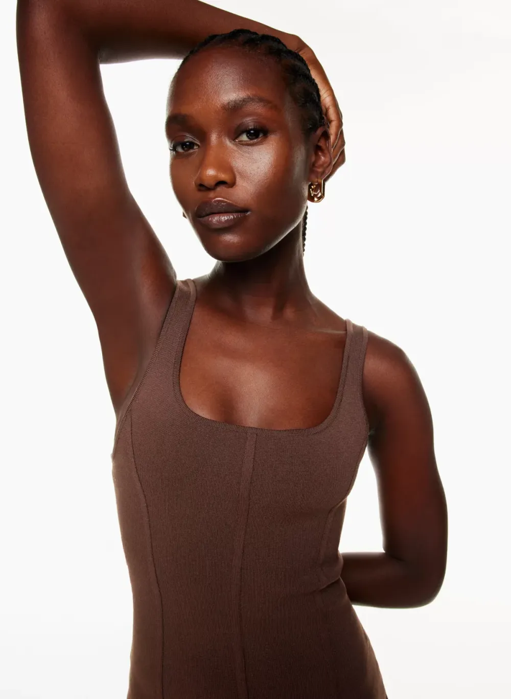 sculpt knit bustier dress