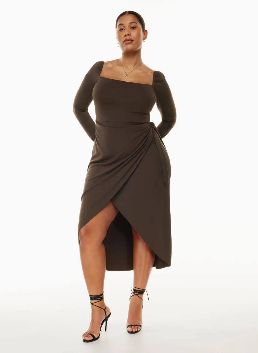 saturn longsleeve midi dress