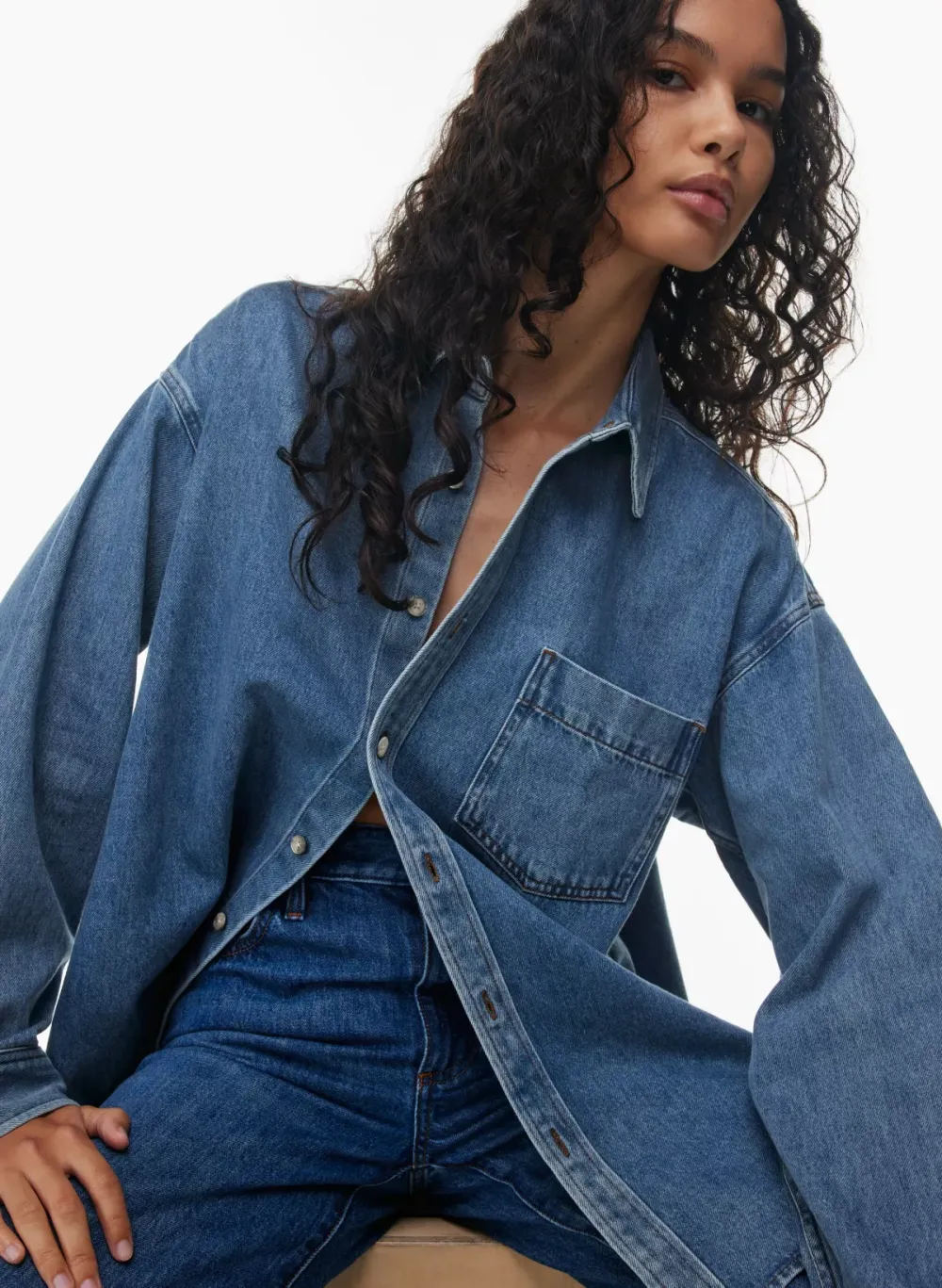 the '80s comfy denim shirt