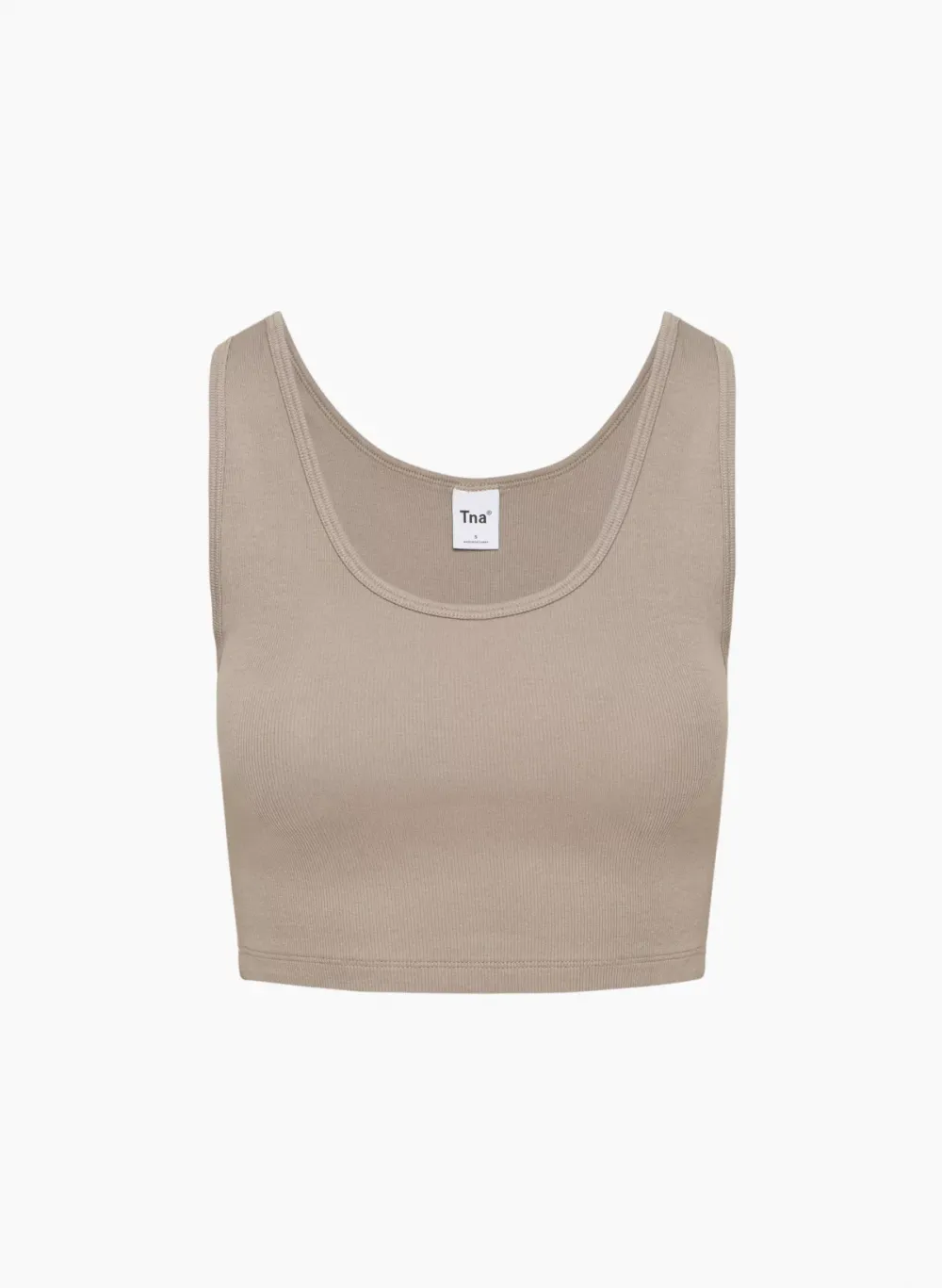 homestretchTM scoopneck cropped tank