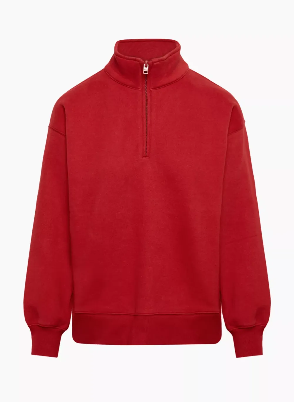 cozy fleece boyfriend 1/4 zip sweatshirt