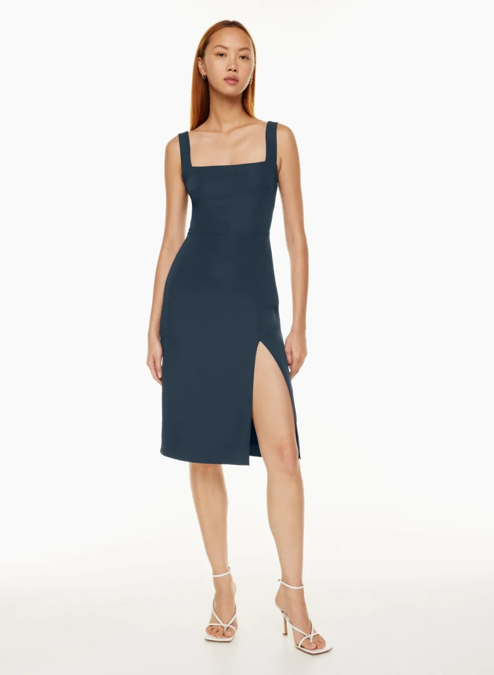 '90s slit midi dress