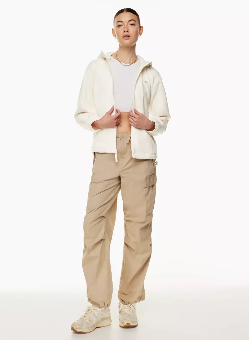 sno polar oversized zip hoodie