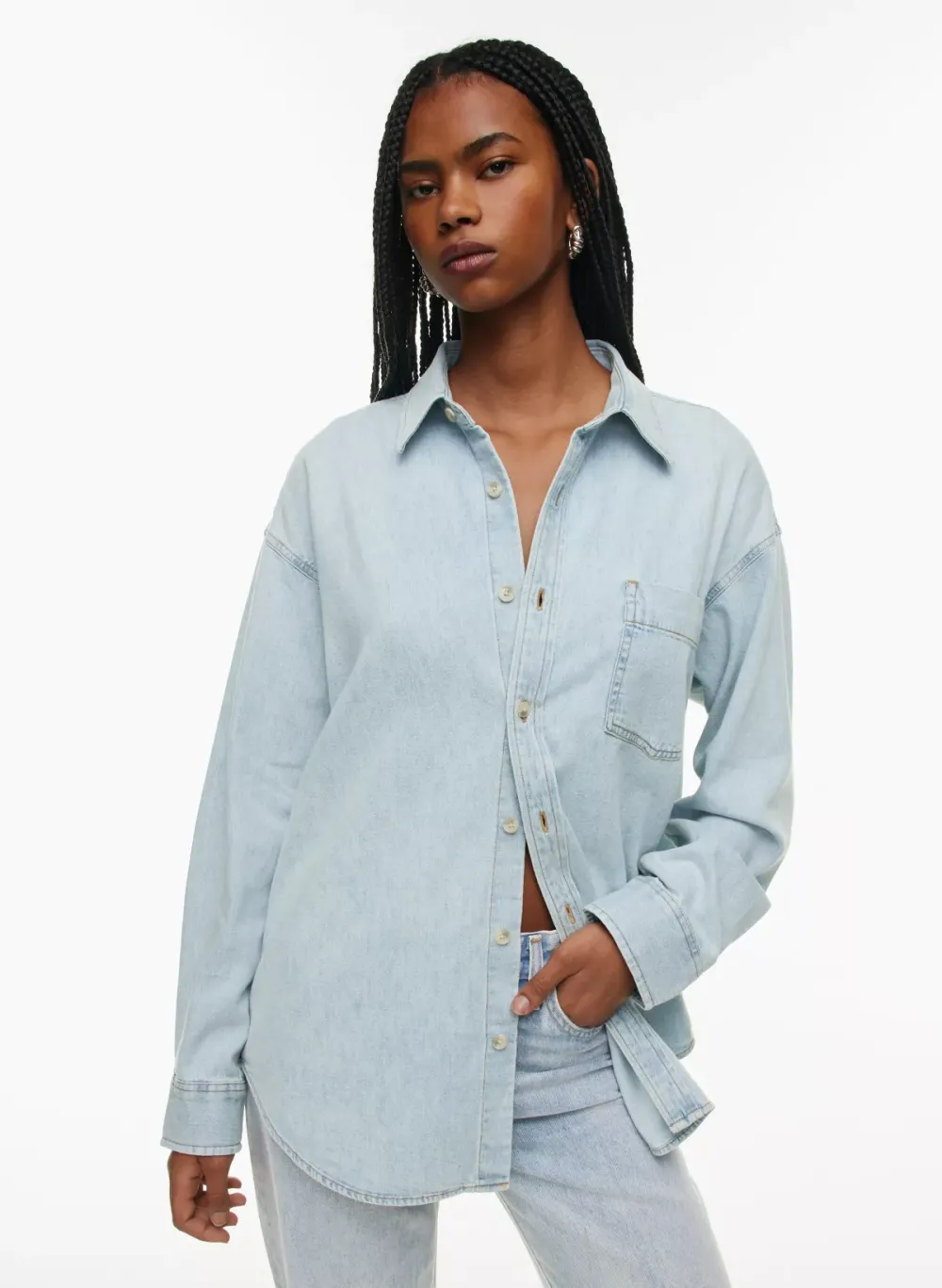 the '80s comfy denim shirt