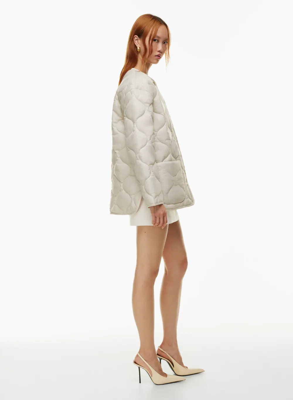 evergreen quilted jacket