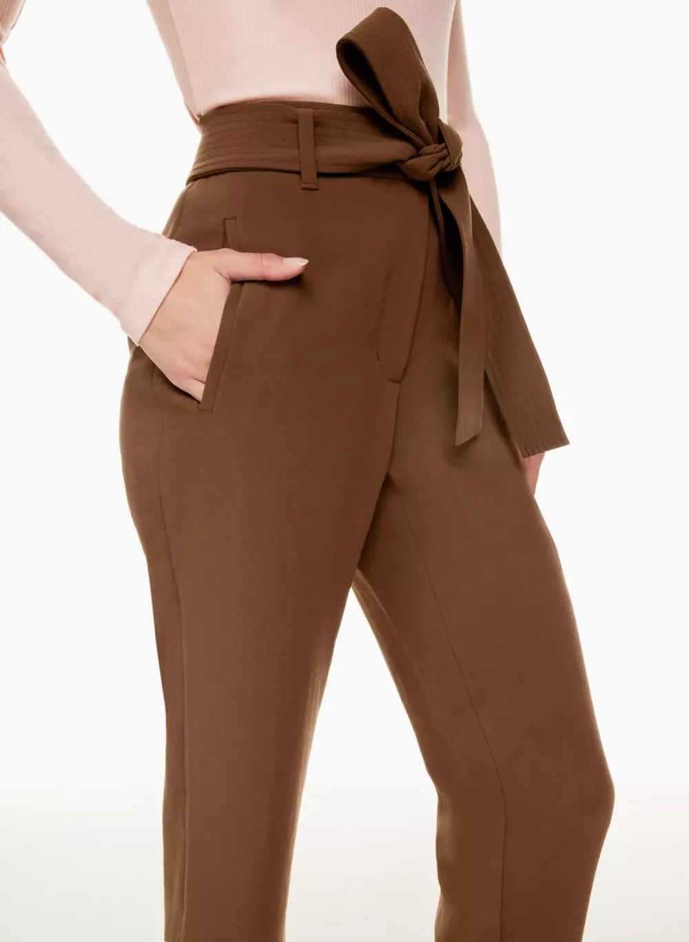 tie-front pant