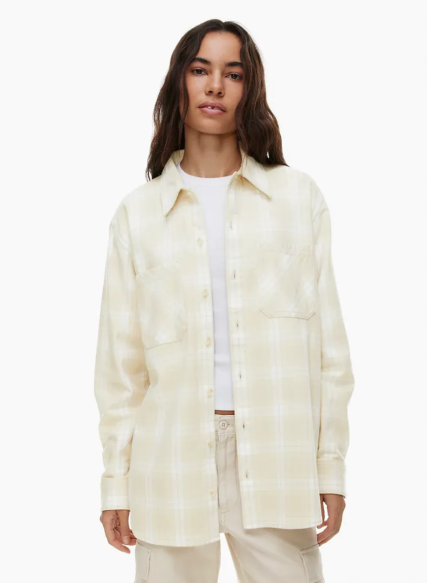 plaid oversized shirt