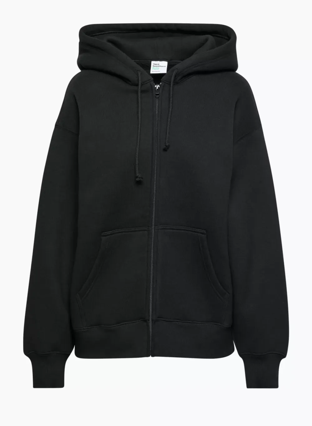 bubble fleece boyfriend zip hoodie
