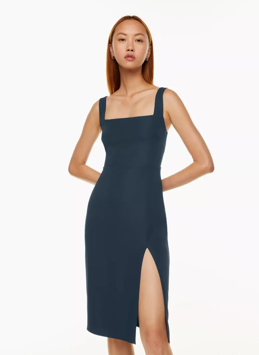 '90s slit midi dress