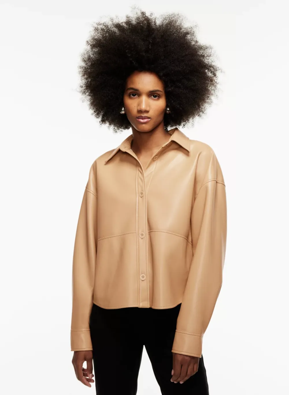 pelli hip shirt jacket