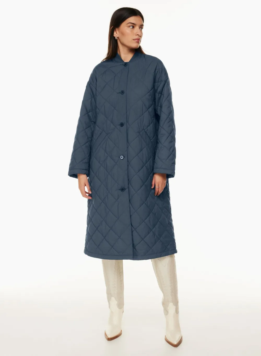 pavant quilted long jacket