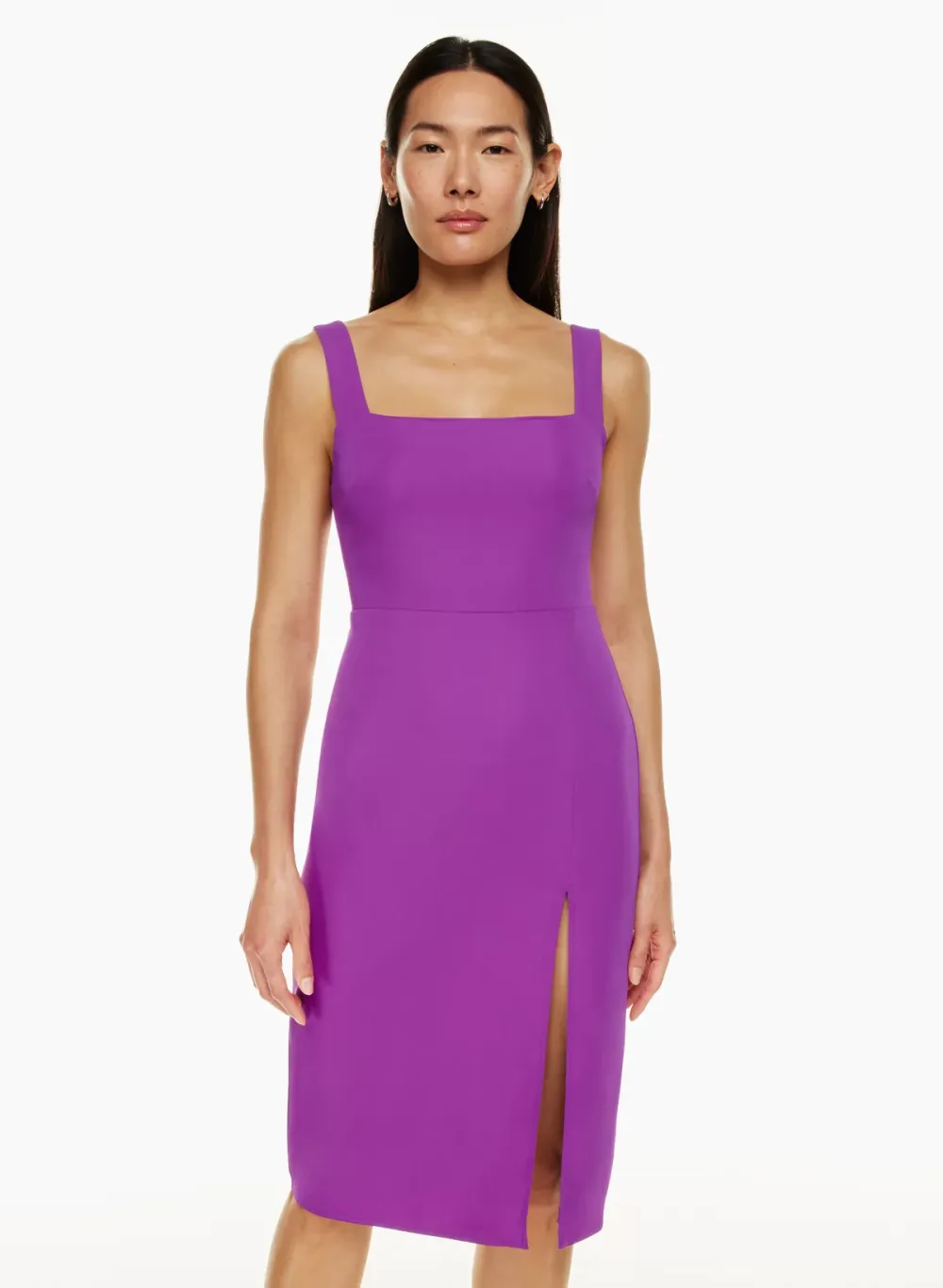 '90s slit midi dress