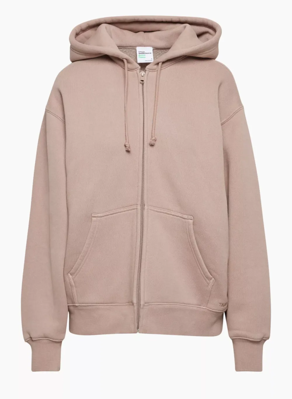 bubble fleece boyfriend zip hoodie