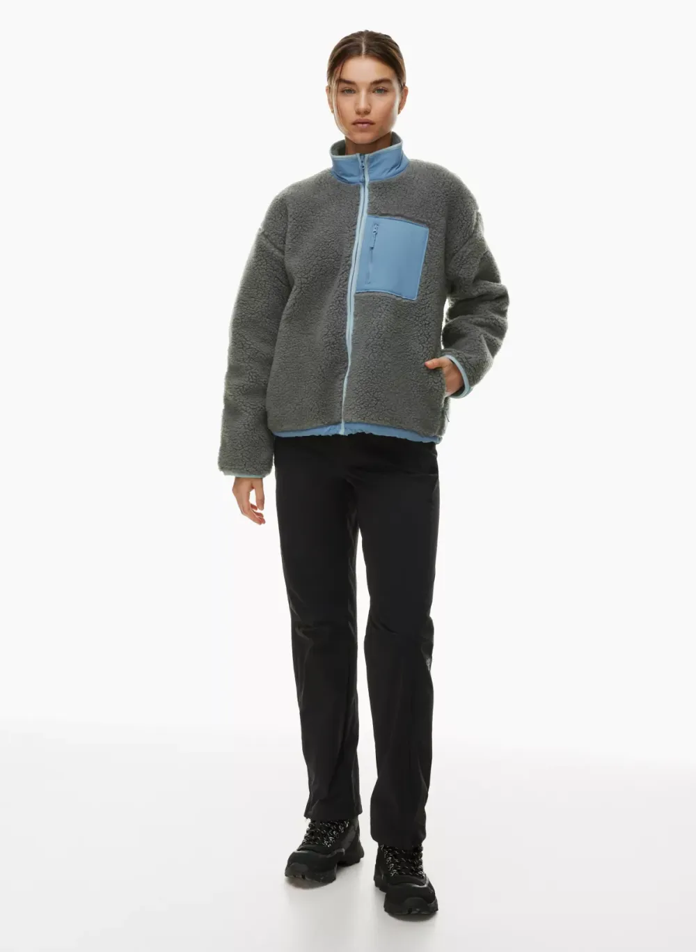 snoblock polar shred mockneck jacket