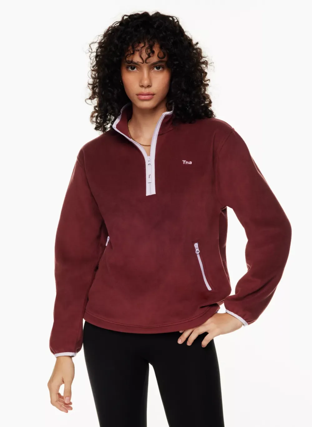 sno polar 1⁄4 zip hip sweater