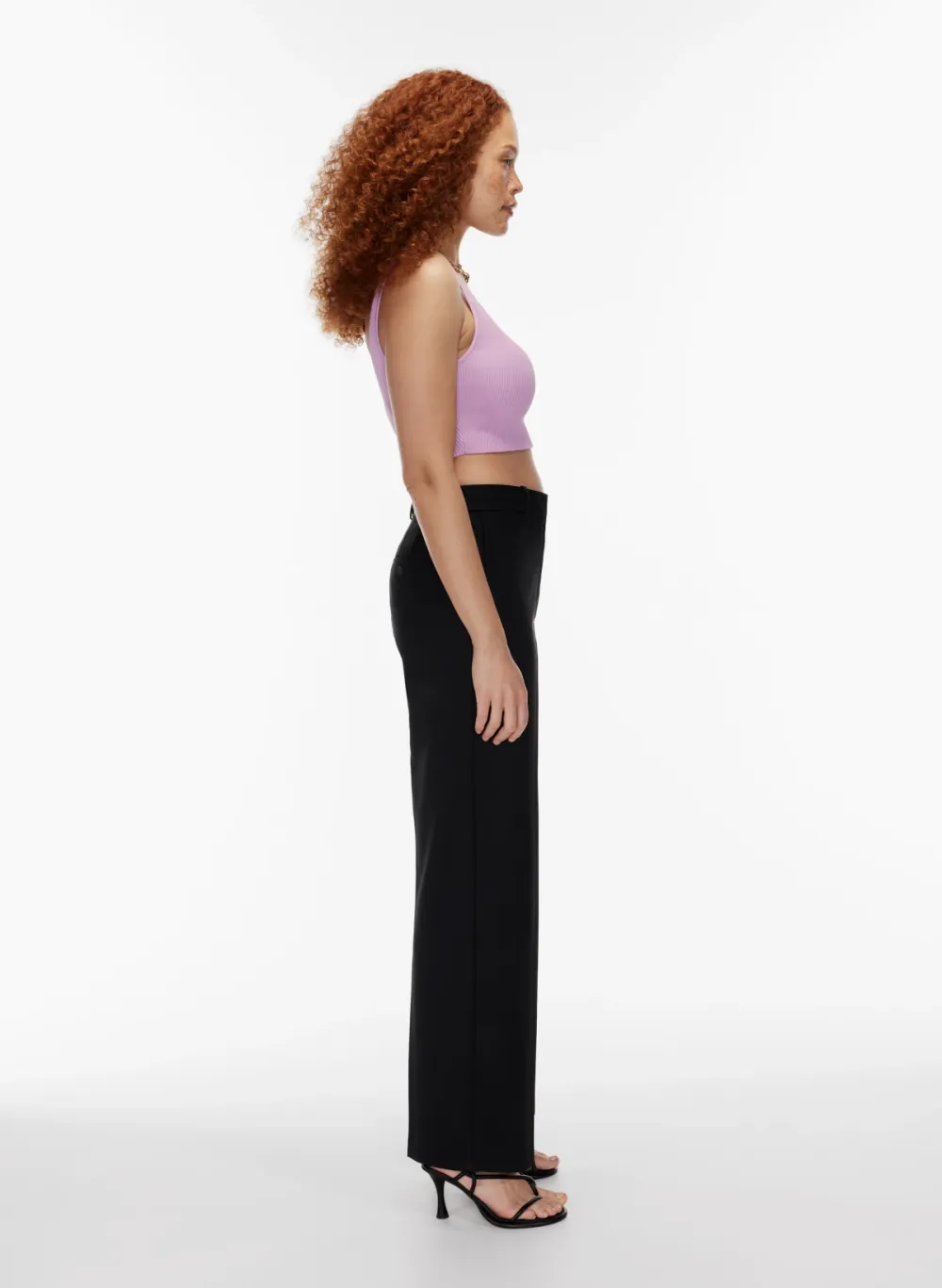 sculpt knit squareneck cropped tank
