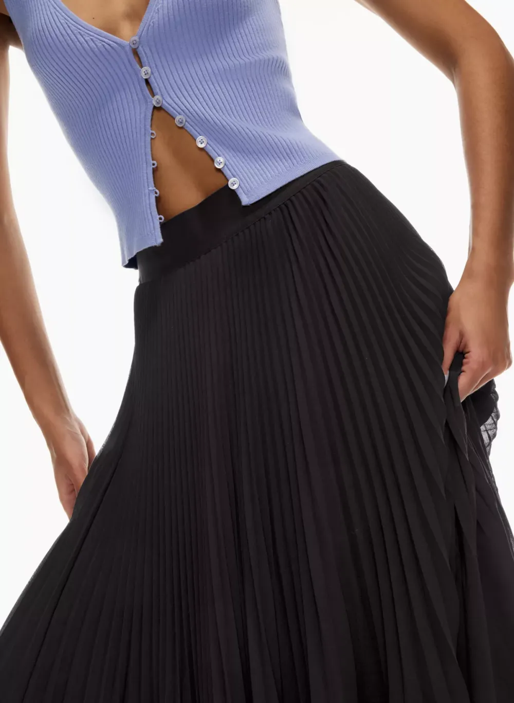 twirl midi skirt