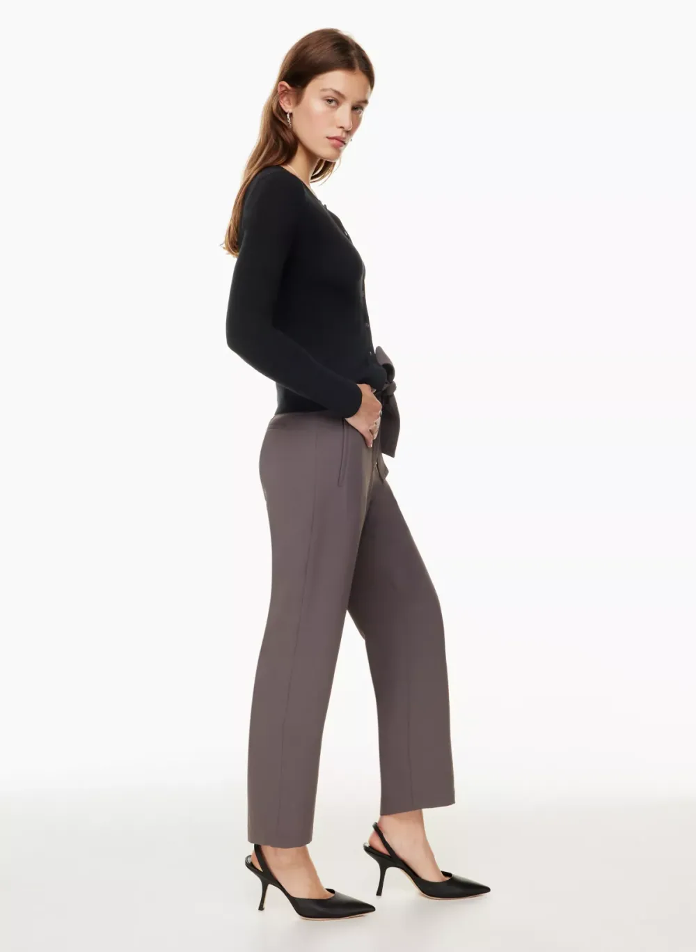 tie-front pant
