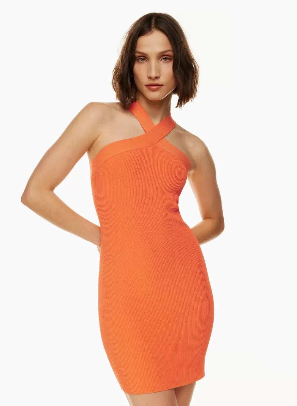 sculpt knit criss cross dress