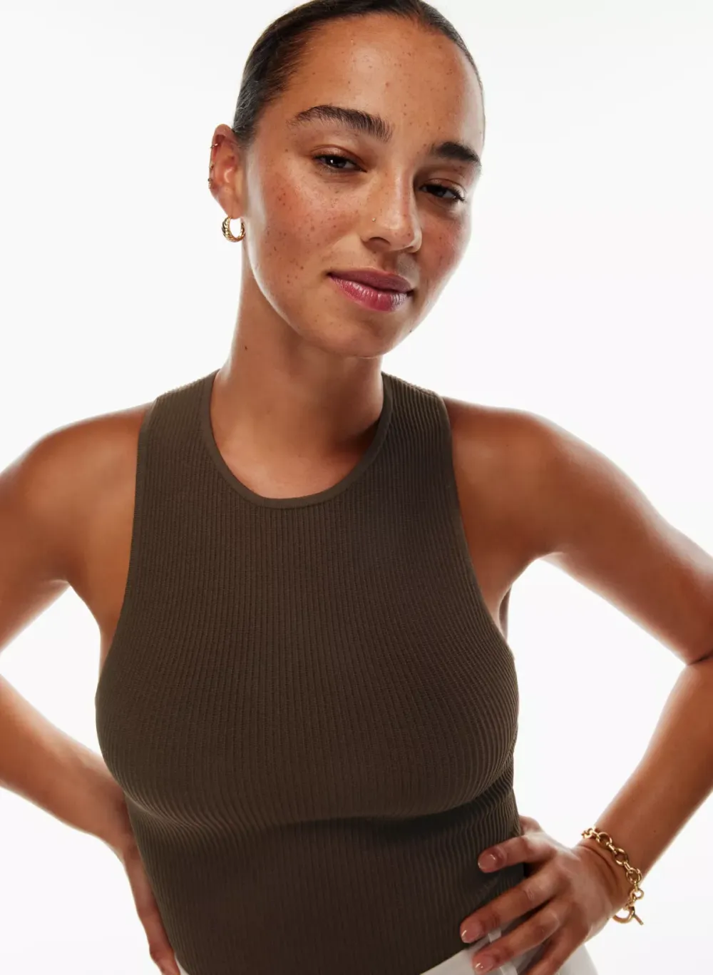 sculpt knit racer tank