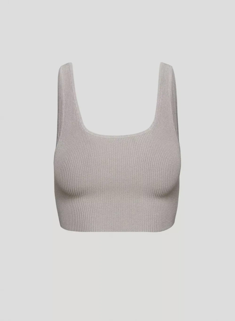 sculpt knit squareneck cropped tank