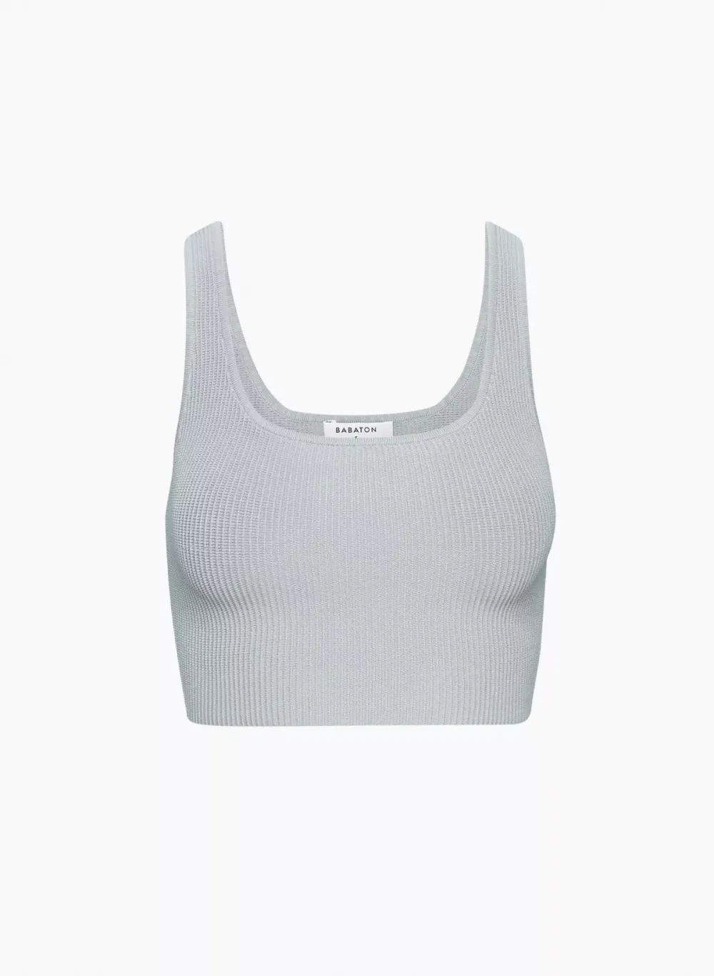 sculpt knit squareneck cropped tank