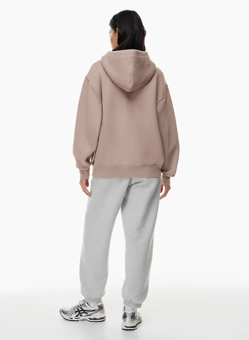 bubble fleece boyfriend zip hoodie