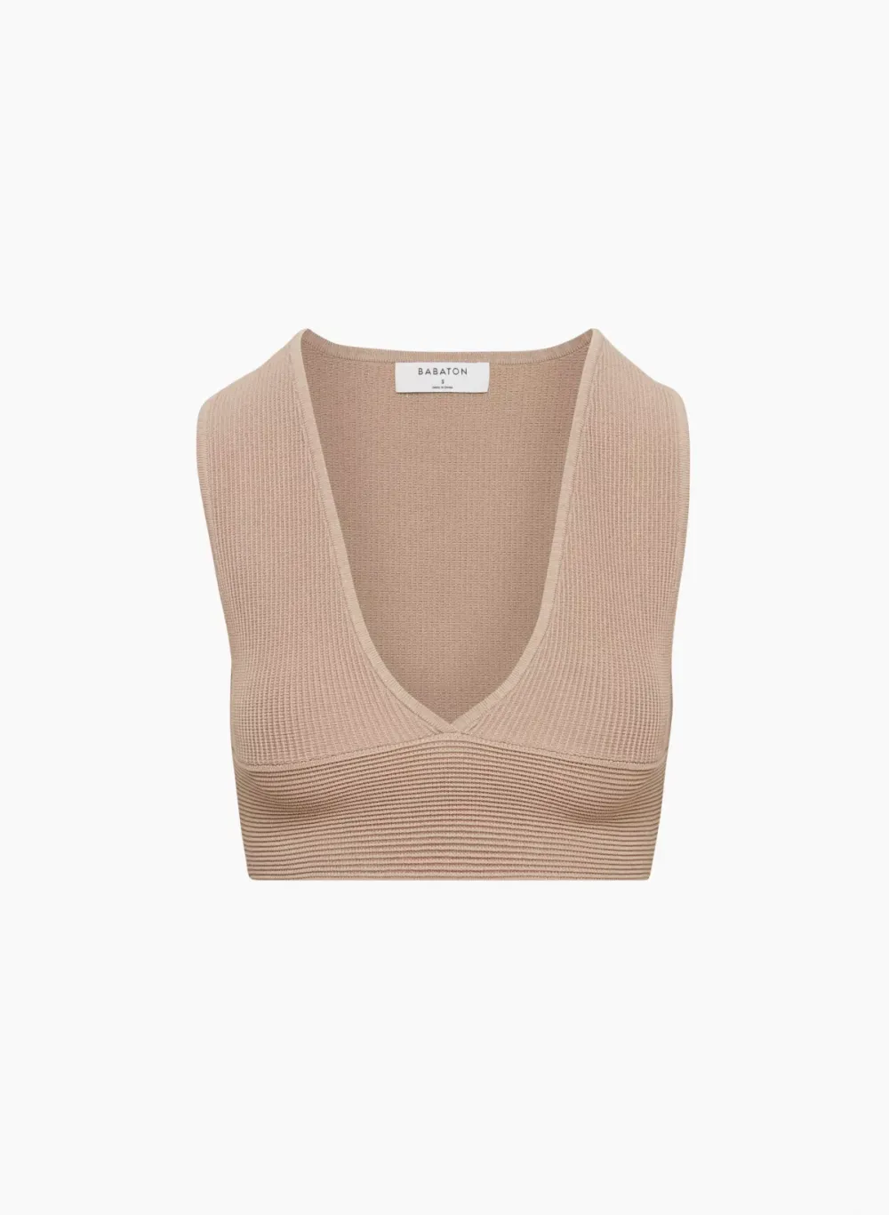 sculpt knit deep v tank