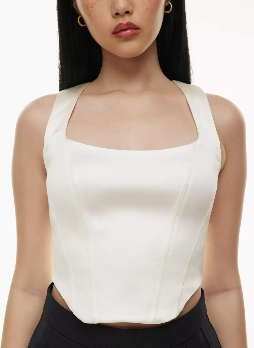 shiloh satin bustier