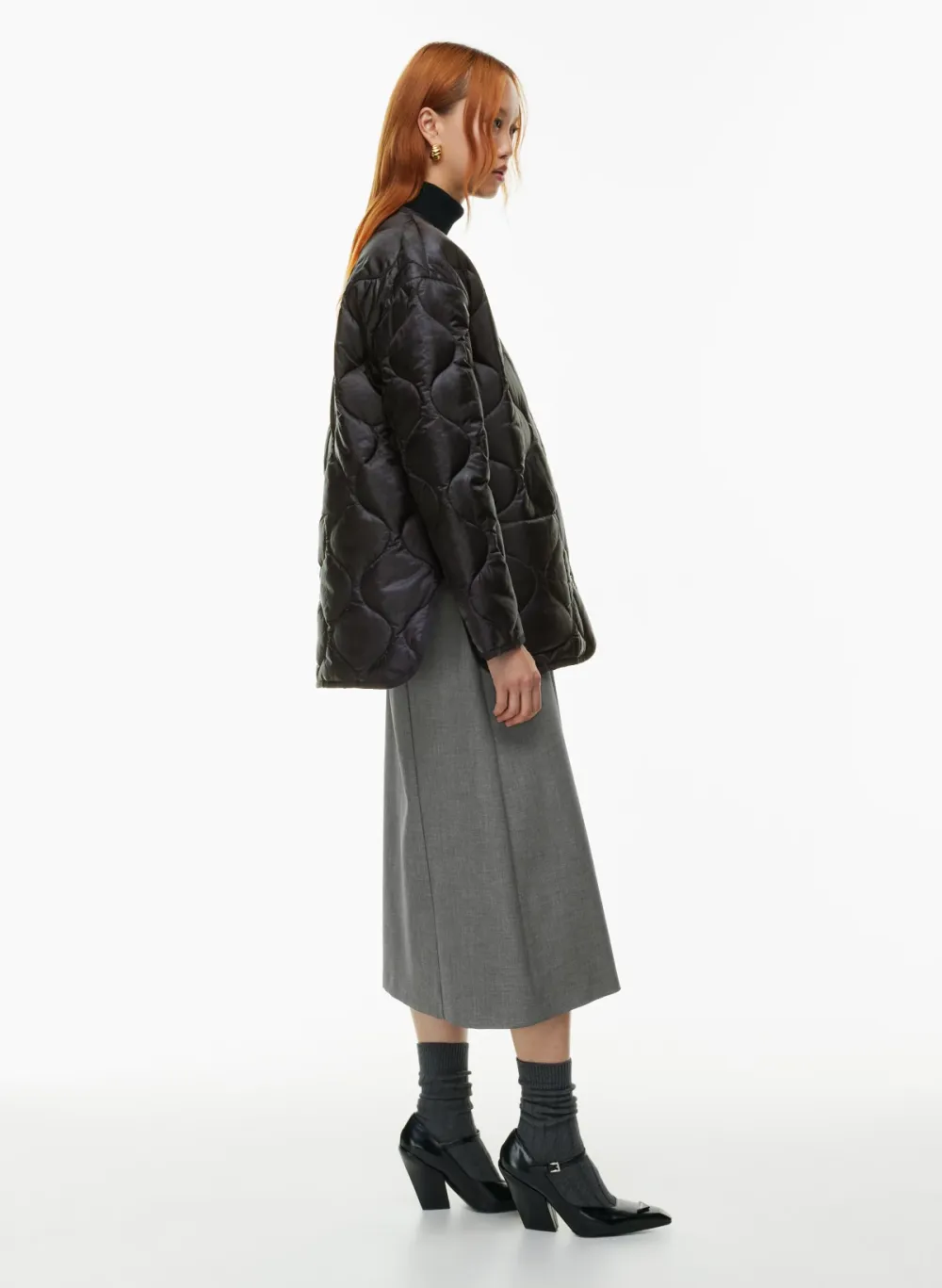 evergreen quilted jacket