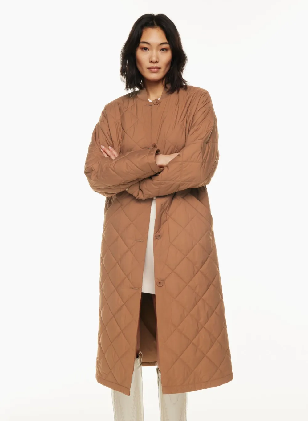 pavant quilted long jacket