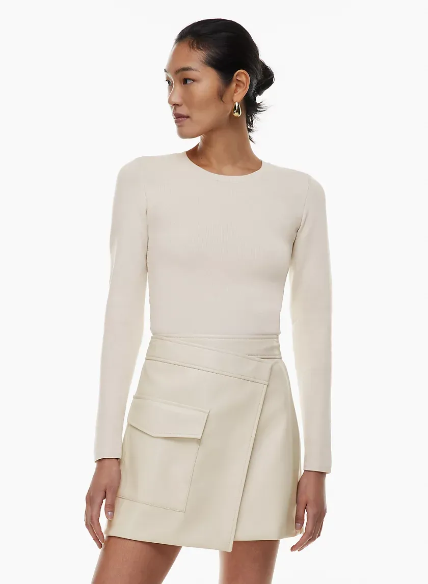 sculpt knit crew longsleeve