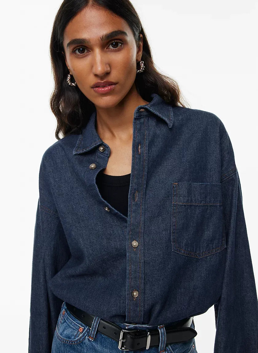 the '80s comfy denim shirt